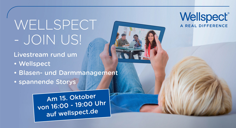 Morgen am 15. Oktober von 16:00 – 19:00 Uhr heißt es „Wellspect – join us!“