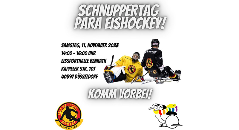 Para Eishockey Schnuppertag 11-11-24 Benrath_flyer_800