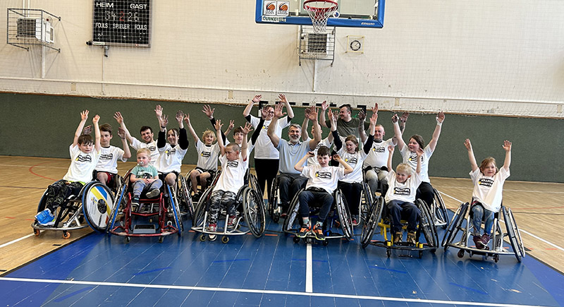 Rollstuhlbasketball-Training in Jena