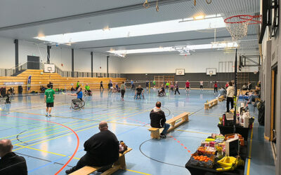 Rollstuhl-Badminton-Wettbewerb in Troisdorf