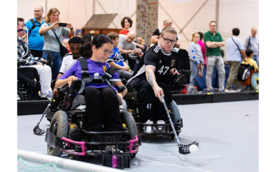 Elektro-Rollstuhlsport auf der Rehacare in Düsseldorf