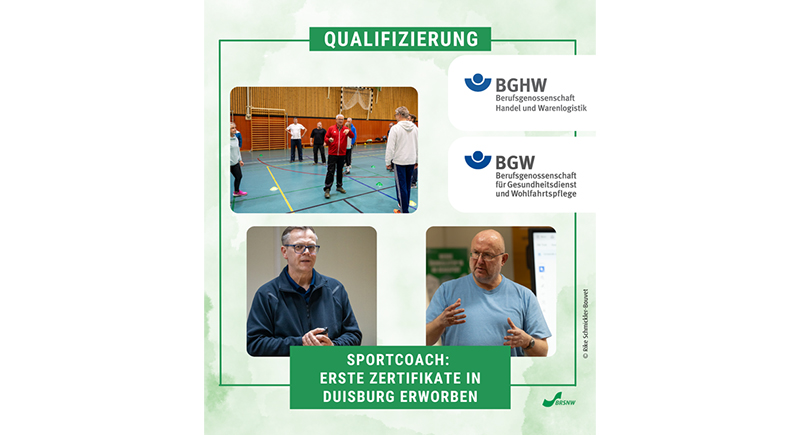 Sportcoach: Erste Zertifikate in Duisburg erworben